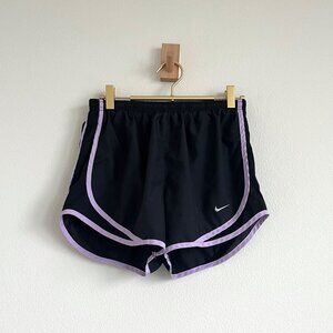 Nike Womens Tempo Dri-FIT Running Shorts in Black & Lavender - Size S